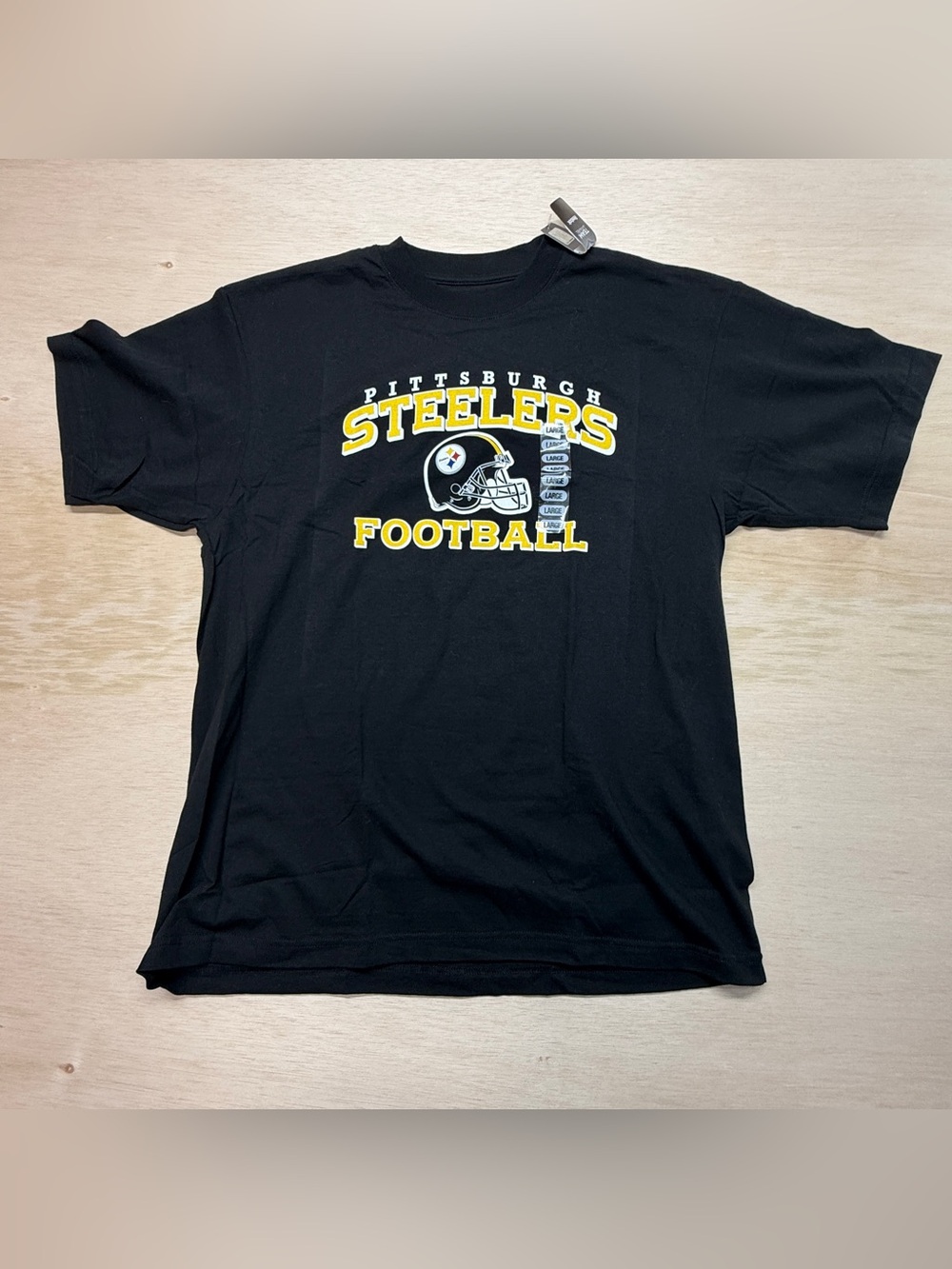 NWT Reebok Pittsburgh Steelers Men’s T-Shirt Large Black NFL
